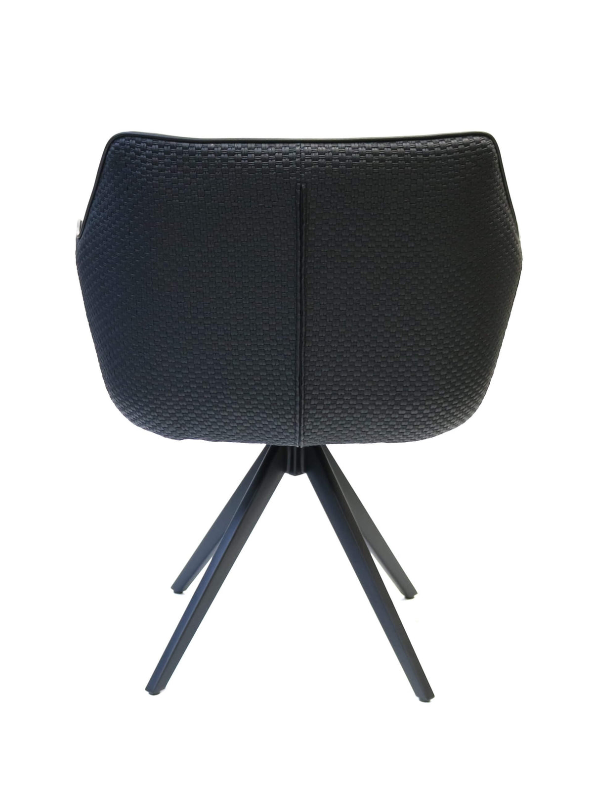 FURNISHINGS' MATE ADELE SWIVEL CHAIR BLACK SET OF TWO 636BLSW