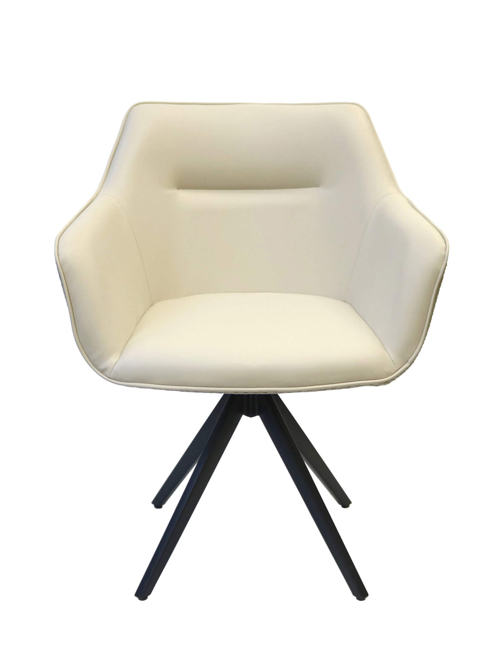 FURNISHINGS' MATE ADELE SWIVEL CHAIR ECRU SET OF TWO 636ESW