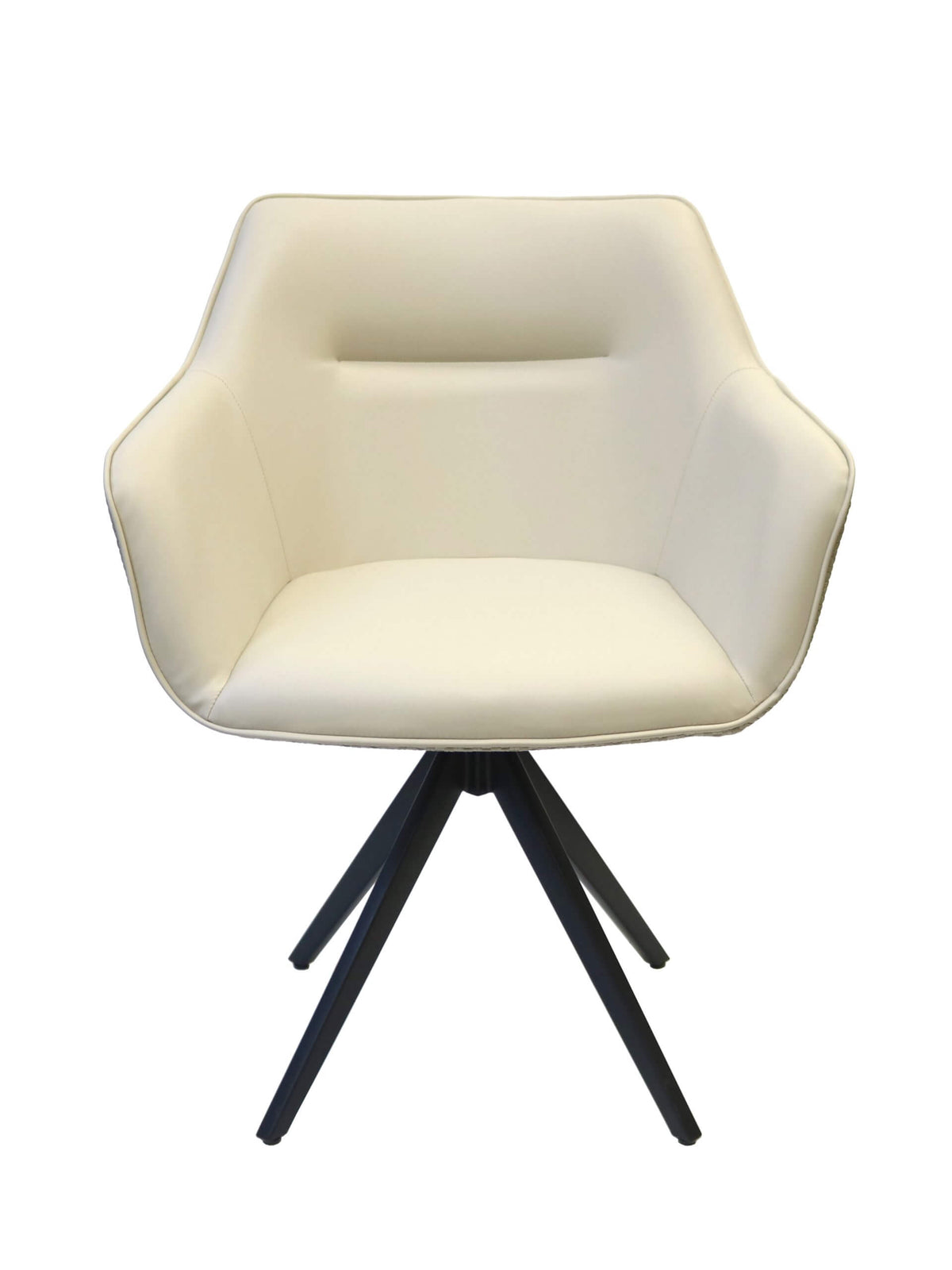 FURNISHINGS' MATE ADELE SWIVEL CHAIR ECRU SET OF TWO 636ESW