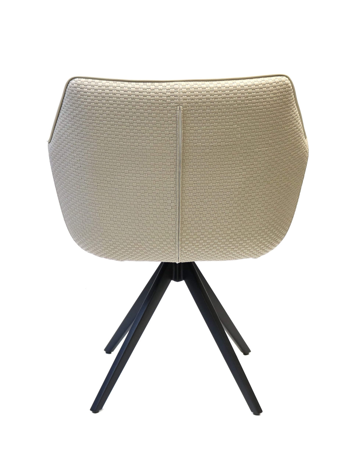 FURNISHINGS' MATE ADELE SWIVEL CHAIR ECRU SET OF TWO 636ESW