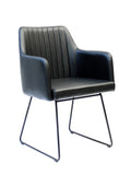 FURNISHINGS' MATE ALAIN CHAIR SET OF TWO DC 623-BL-SLED