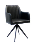 FURNISHINGS' MATE ALAIN CHAIR SWIVEL SET OF TWO DC 623-BL-SWV