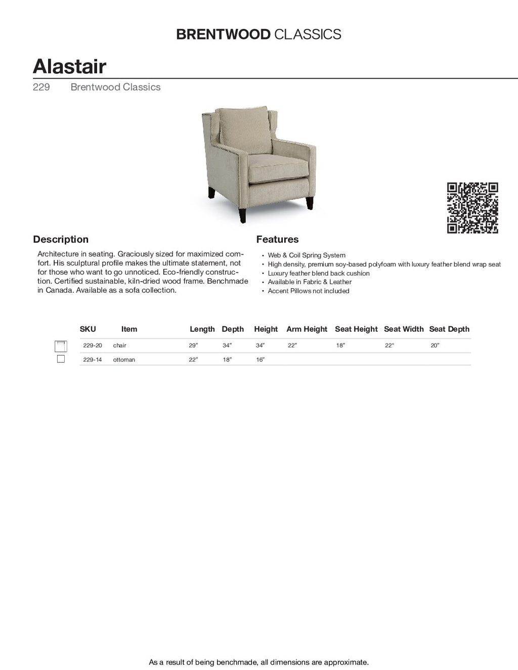 BRENTWOOD Alastair Chair 229-20