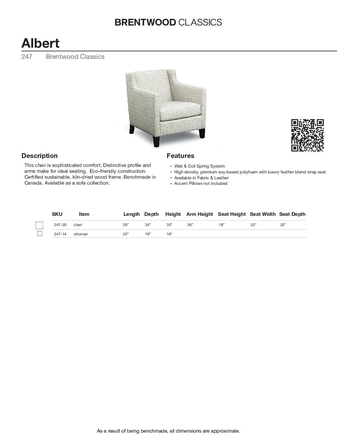 BRENTWOOD Albert CHAIR 247-20