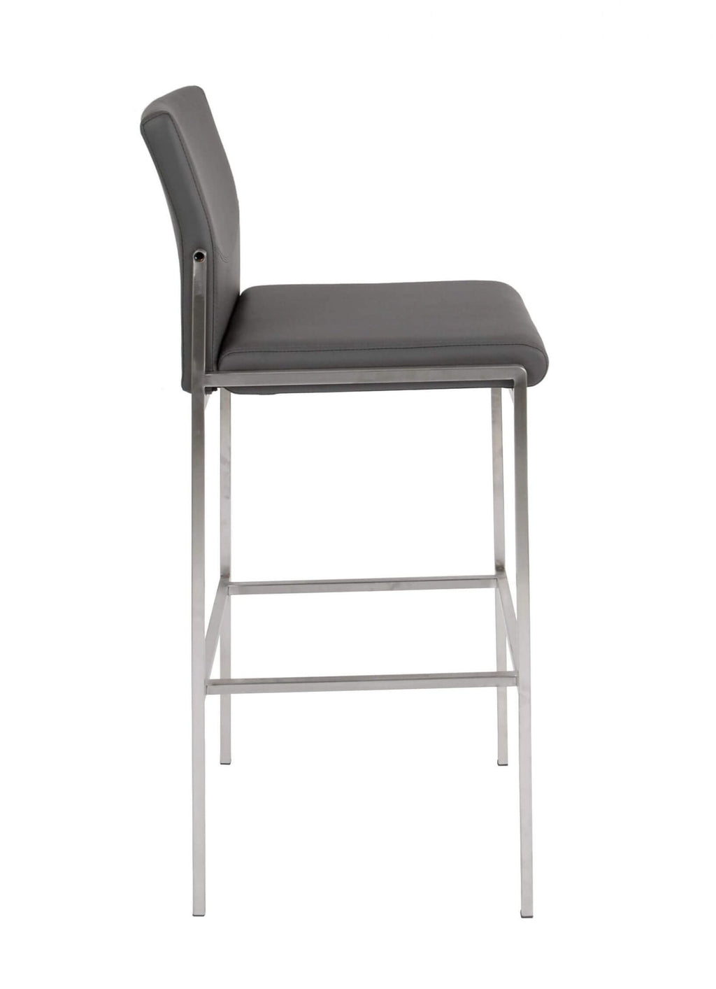 FURNISHINGS MATE ANGLE BAR STOOL GREY SET OF TWO BSA 030-GR-SS