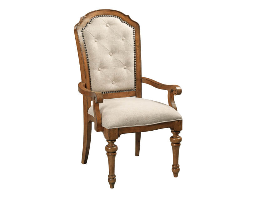 AMERICAN DREW BERKSHIRE UPHOLSTERED BACK ARM CHAIR 011-637 SET OF TWO