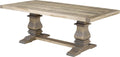 CARDINAL WOODCRAFT  BLACK SEA TABLE DOUBLE PEDESTAL