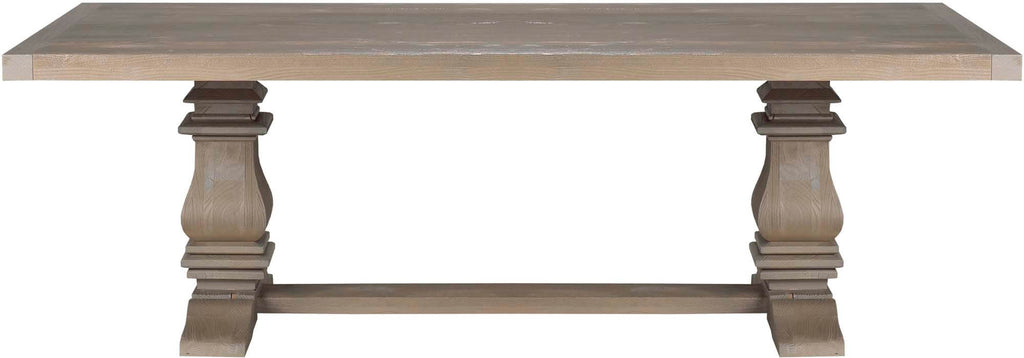 CARDINAL WOODCRAFT  BLACK SEA TABLE DOUBLE PEDESTAL