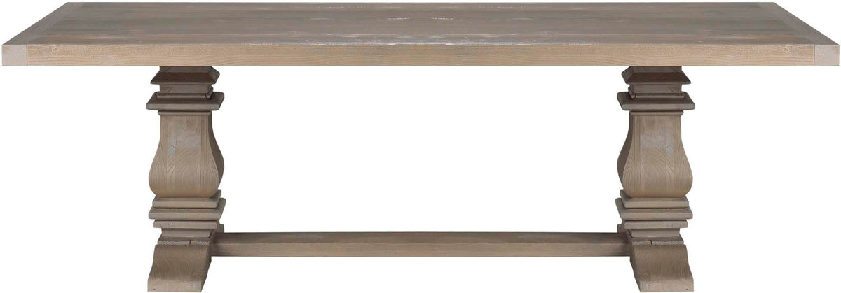 CARDINAL WOODCRAFT  BLACK SEA TABLE DOUBLE PEDESTAL