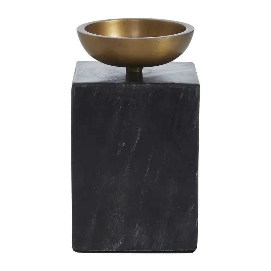 RENWIL POEMA MARBLE CANDLE HOLDER  CAN198