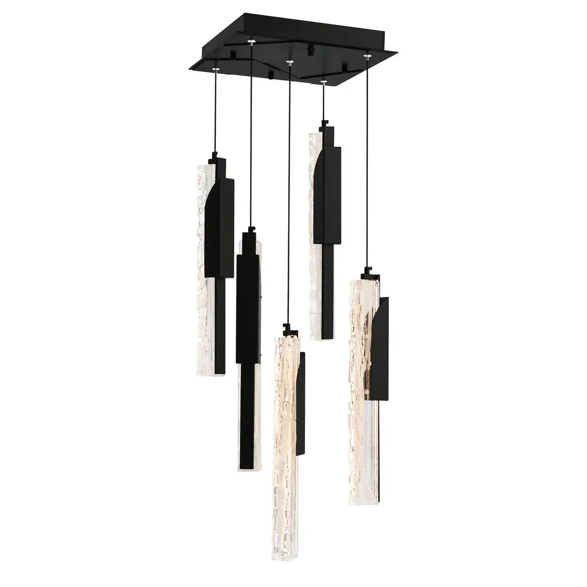 CWI LIGHTING VALIRA LED 12" BLACK MINI PENDANT 1586P12-5-101