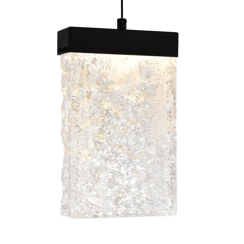CWI LIGHTING  LAVA INTEGRATED LED BLACK MINI PENDANT 1587P12-5-101