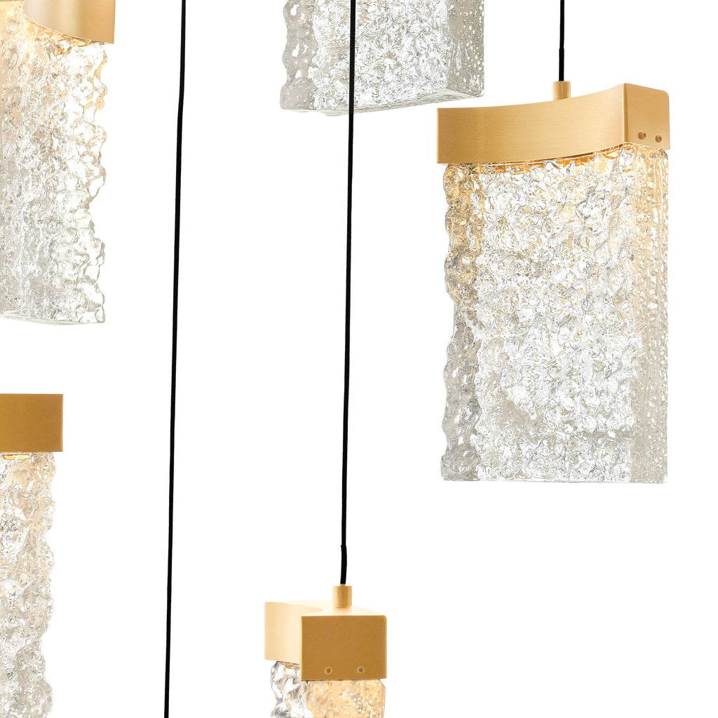 CWI LIGHTING  LAVA INTEGRATED LED BRASS MINI PENDANT 1587P12-5-624