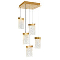 CWI LIGHTING  LAVA INTEGRATED LED BRASS MINI PENDANT 1587P12-5-624
