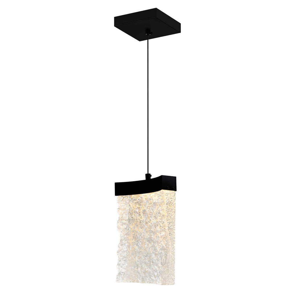 CWI LIGHTING  LAVA INTEGRATED LED BLACK MINI PENDANT 1587P6-1-101