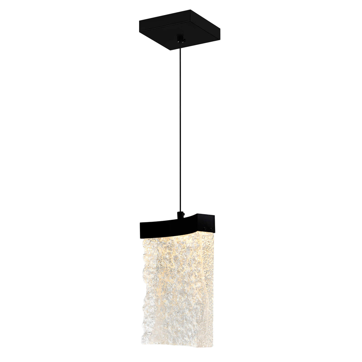 CWI LIGHTING  LAVA INTEGRATED LED BLACK MINI PENDANT 1587P6-1-101