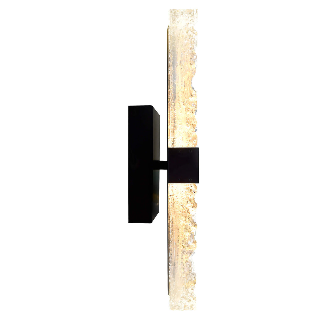 CWI LIGHTING  LAVA INTEGRATED LED BLACK WALL LIGHT 1587W20-2-101