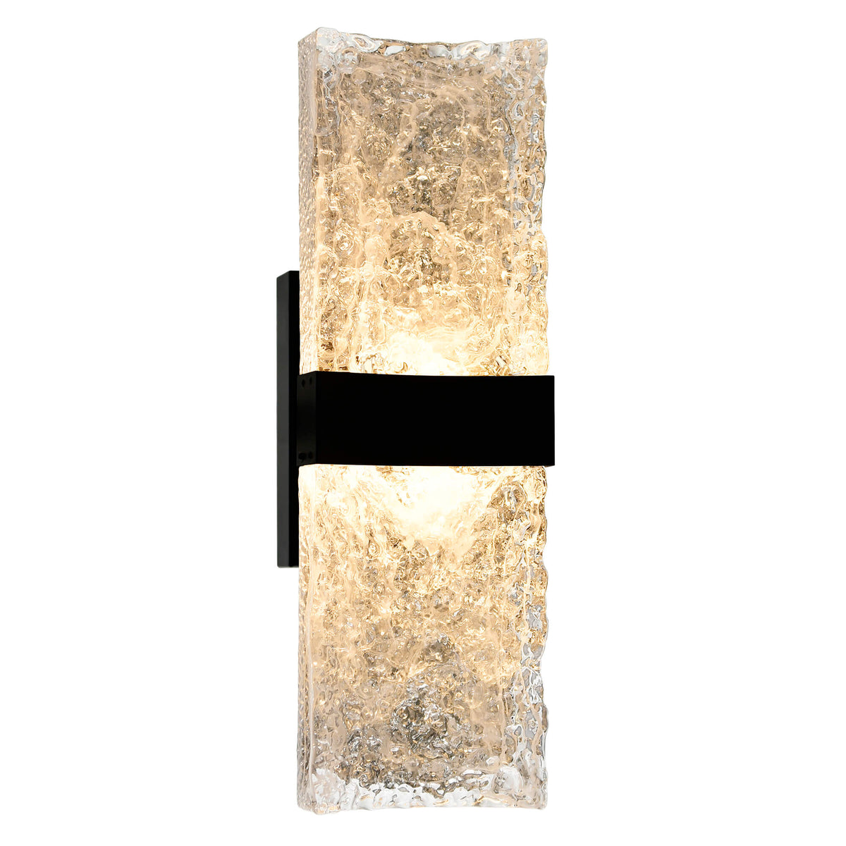 CWI LIGHTING  LAVA INTEGRATED LED BLACK WALL LIGHT 1587W20-2-101