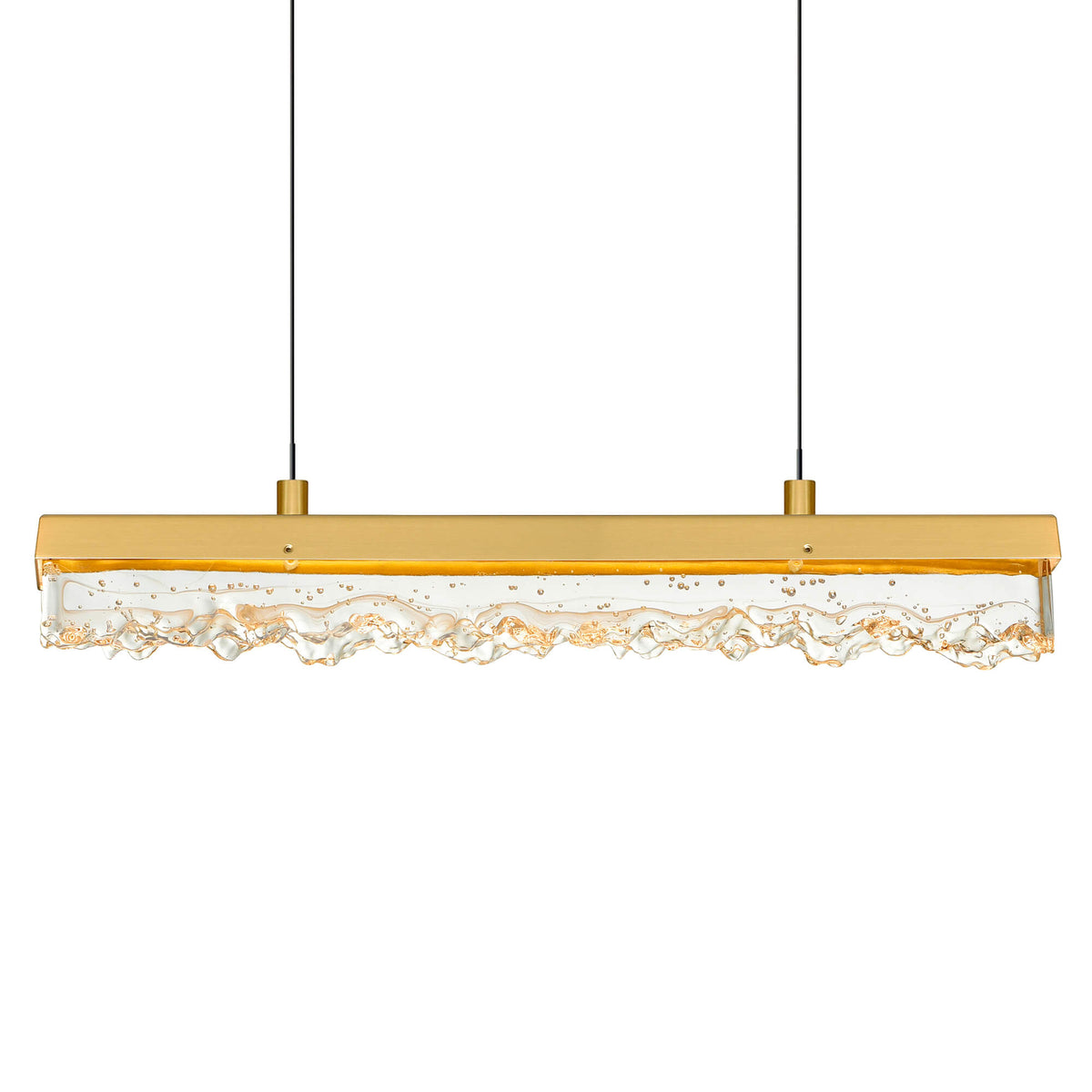 CWI LIGHTING STAGGER INTEGRATED LED BRASS CHANDELIER 1588P48-10-624