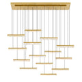 CWI LIGHTING STAGGER INTEGRATED LED BRASS CHANDELIER 1588P60-14-624