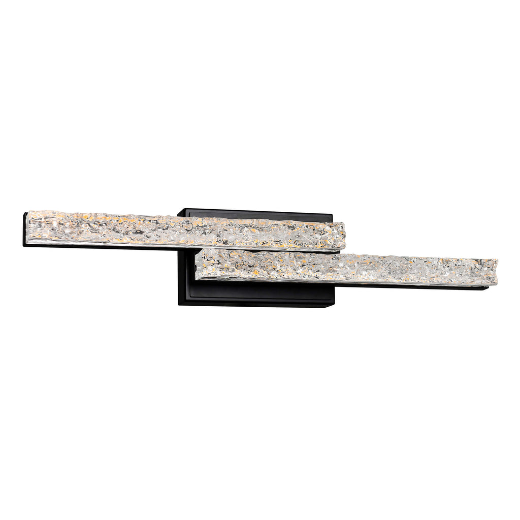 CWI LIGHTING STAGGER INTEGRATED LED BLACK VANITY LIGHT 1588W24-2-101