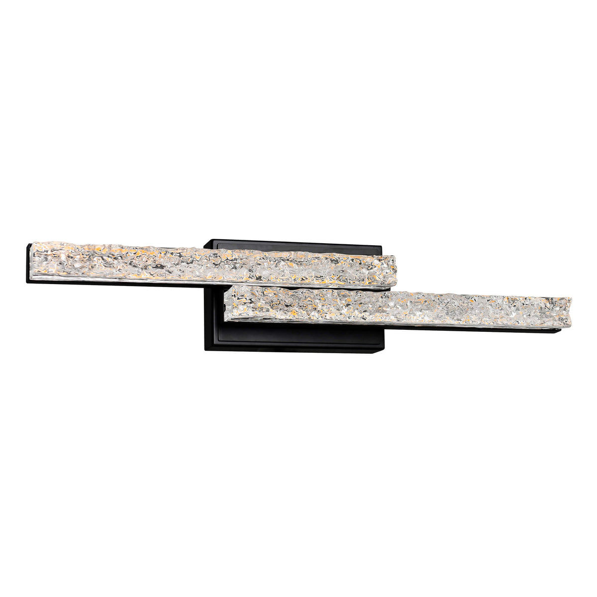 CWI LIGHTING STAGGER INTEGRATED LED BLACK VANITY LIGHT 1588W24-2-101