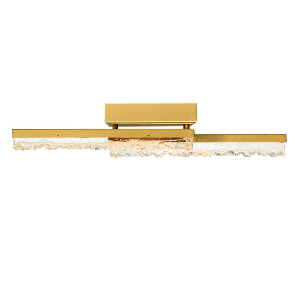 CWI LIGHTING STAGGER INTEGRATED LED BRASS VANITY LIGHT 1588W24-2-624