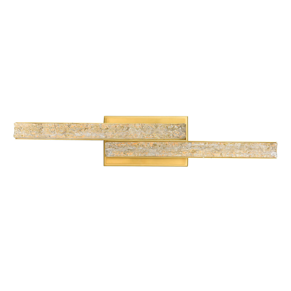 CWI LIGHTING STAGGER INTEGRATED LED BRASS VANITY LIGHT 1588W24-2-624