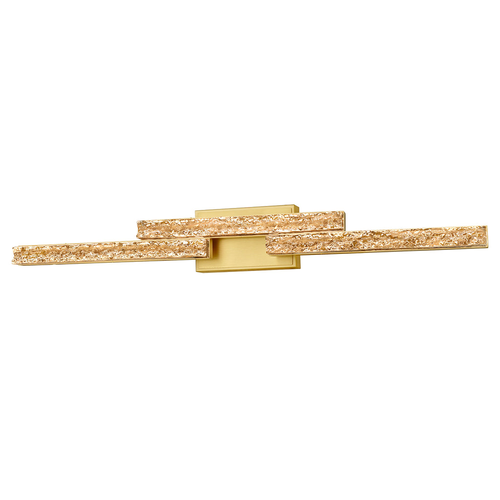 CWI LIGHTING STAGGER INTEGRATED LED BRASS VANITY LIGHT 1588W36-3-624