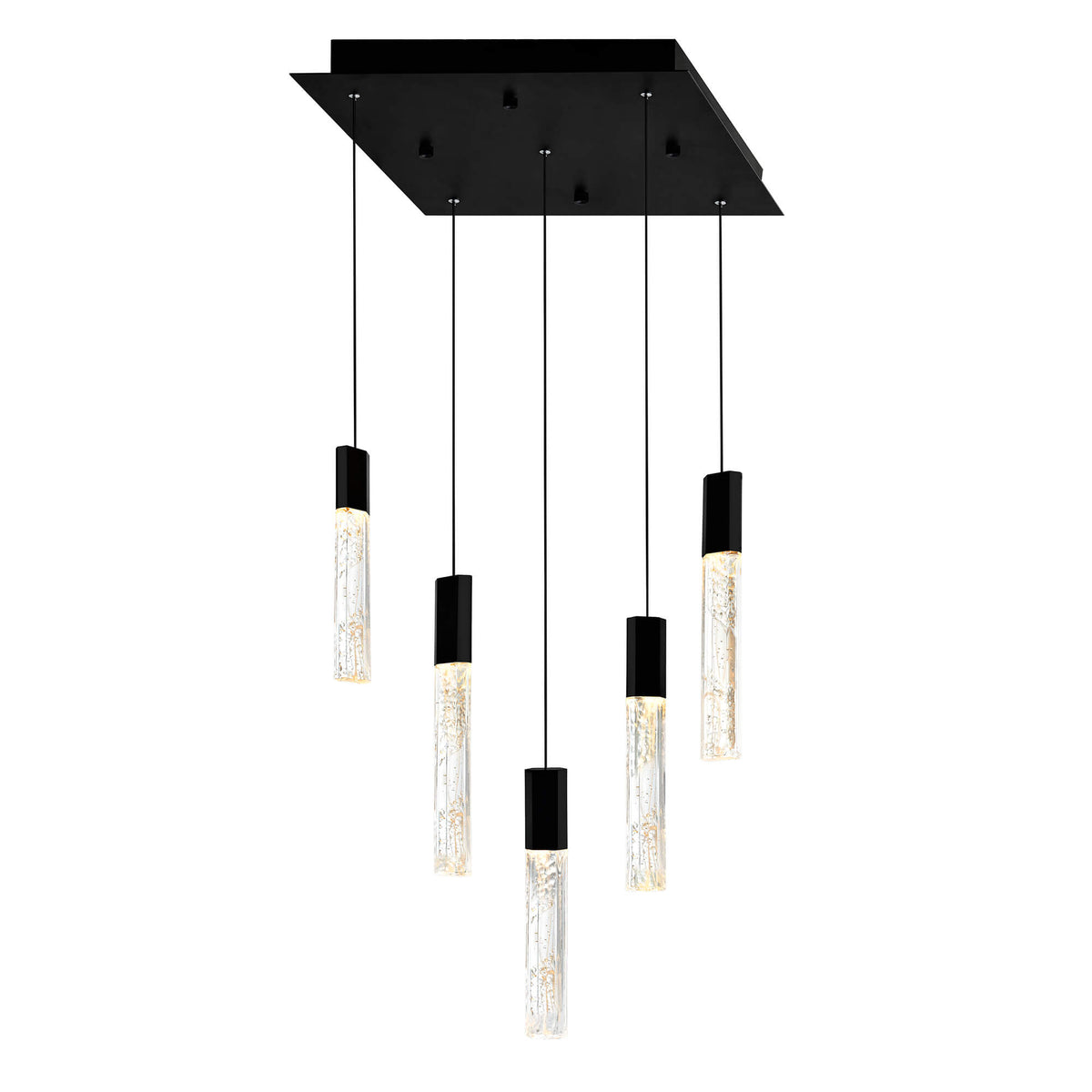 CWI LIGHTING GRETA INTEGRATED LED BLACK MINI PENDANT 1589P12-5-101