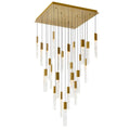 CWI LIGHTING  GRETA INTEGRATED LED BRASS CHANDELIER 1589P28-25-624