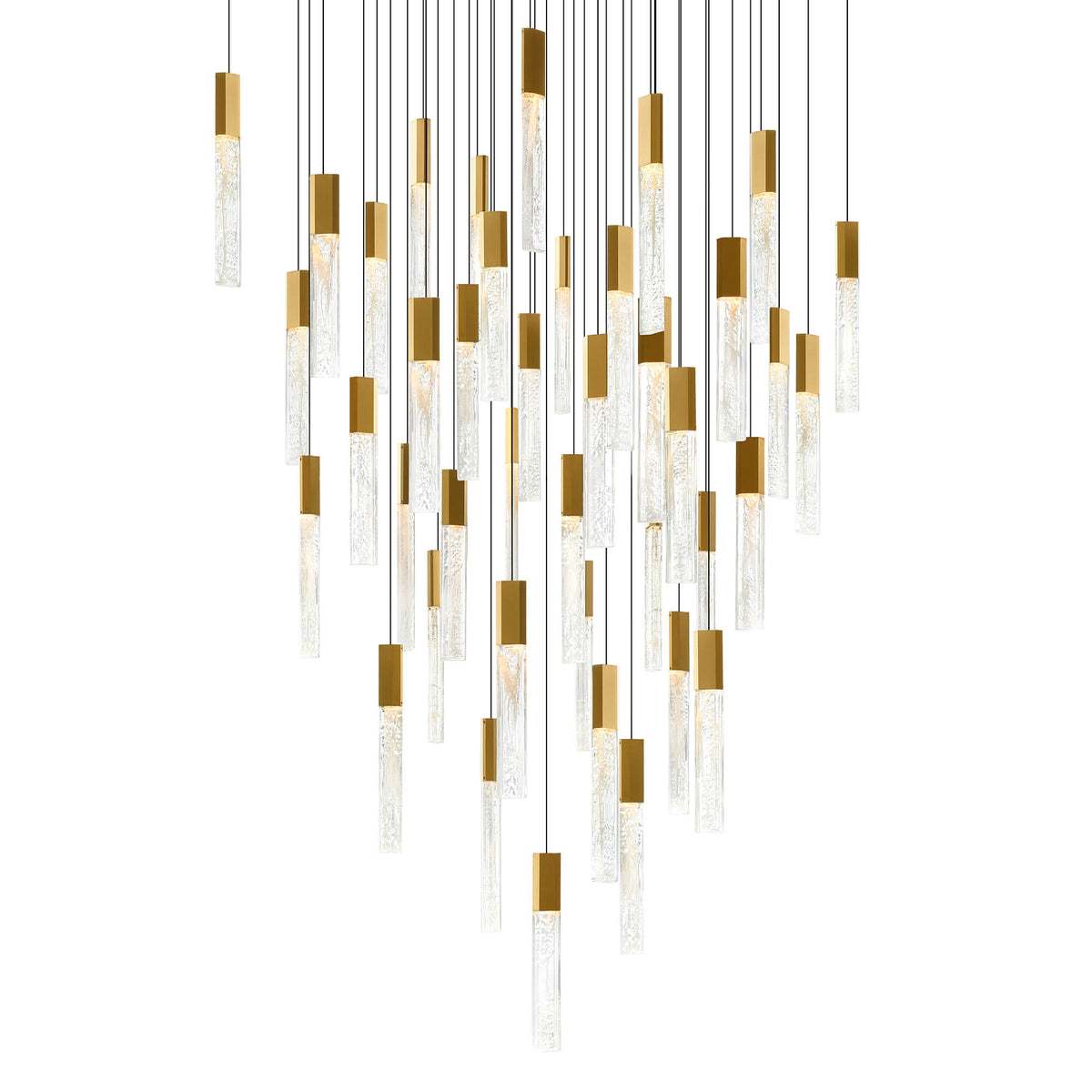 CWI LIGHTING  GRETA INTEGRATED LED BRASS CHANDELIER 1589P36-41-624