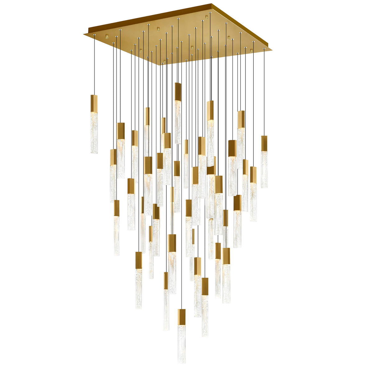 CWI LIGHTING  GRETA INTEGRATED LED BRASS CHANDELIER 1589P36-41-624