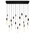 CWI LIGHTING  GRETA INTEGRATED LED BLACK CHANDELIER 1589P48-17-101-RC