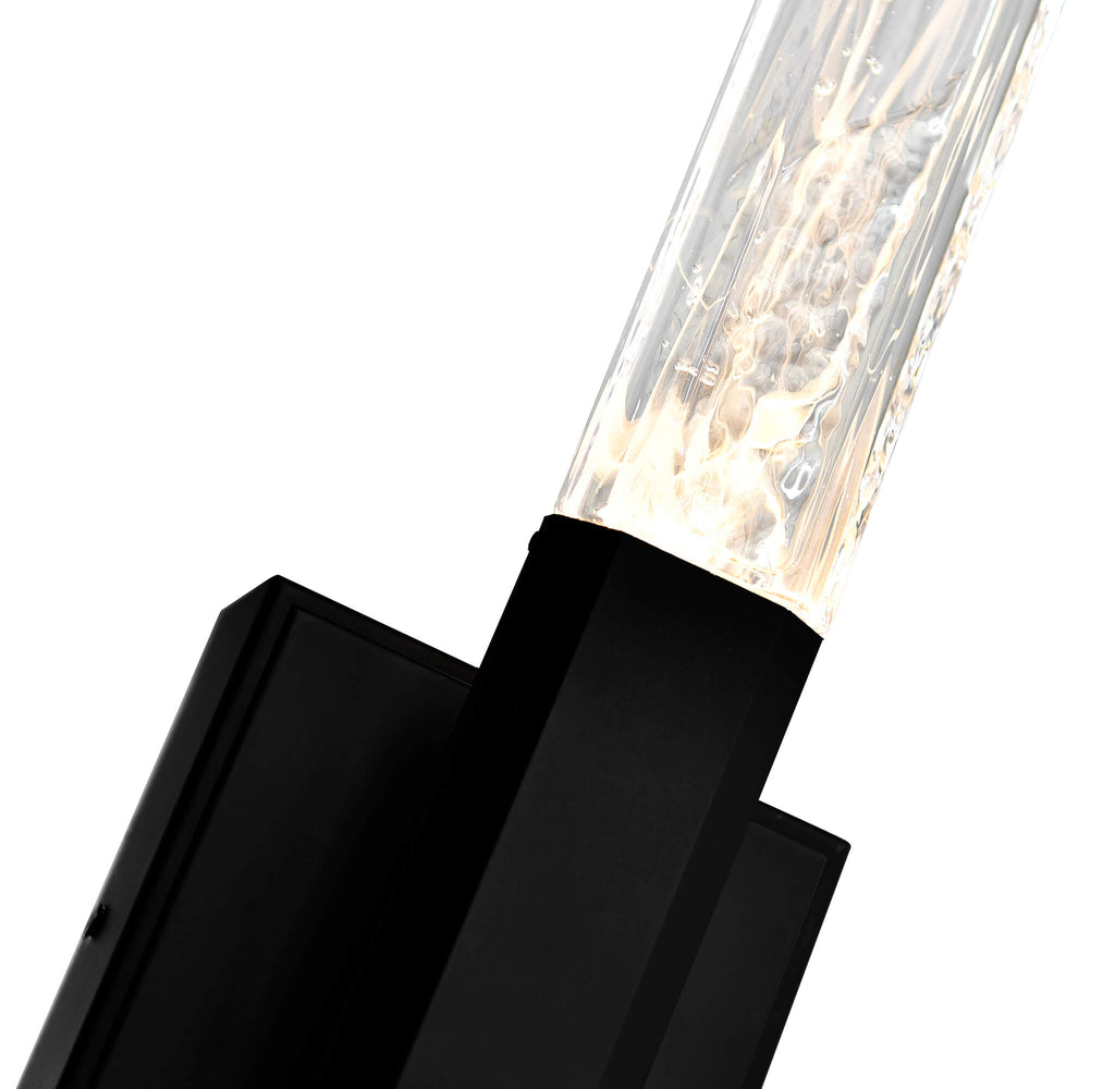 CWI LIGHTING  GRETA INTEGRATED LED BLACK WALL LIGHT 1589W5-101