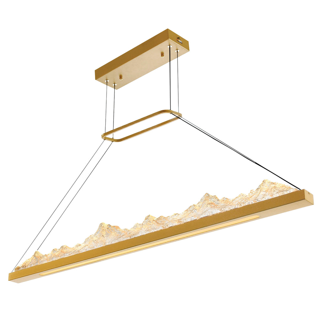 CWI LIGHTING HIMALAYAS INTEGRATED LED BRASS CHANDELIER 1601P48-624