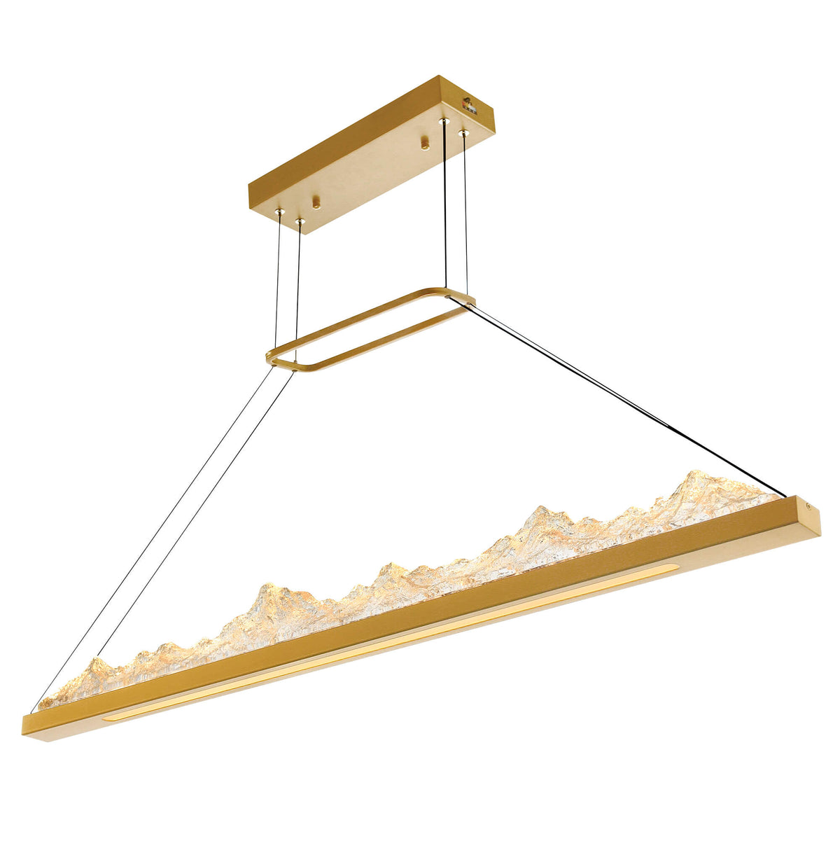 CWI LIGHTING HIMALAYAS INTEGRATED LED BRASS CHANDELIER 1601P48-624