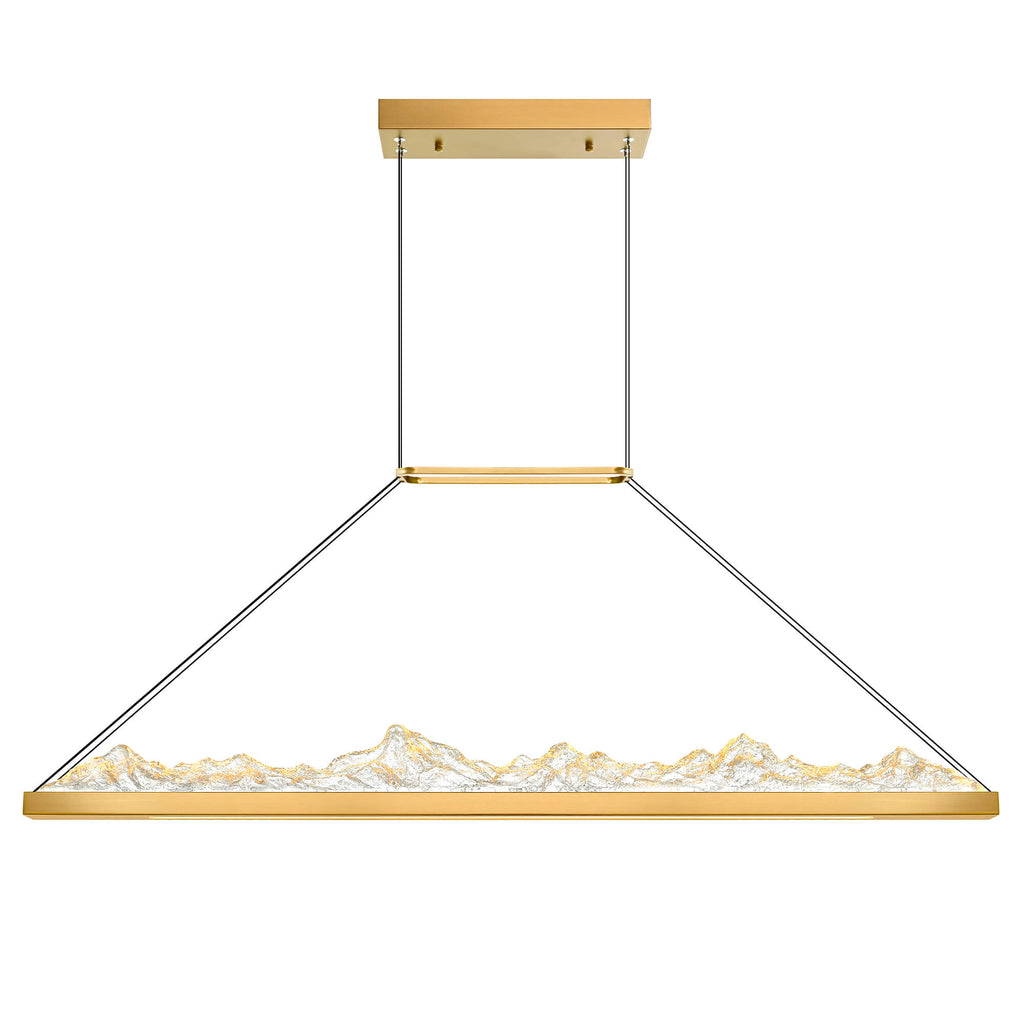 CWI LIGHTING HIMALAYAS INTEGRATED LED BRASS CHANDELIER 1601P48-624