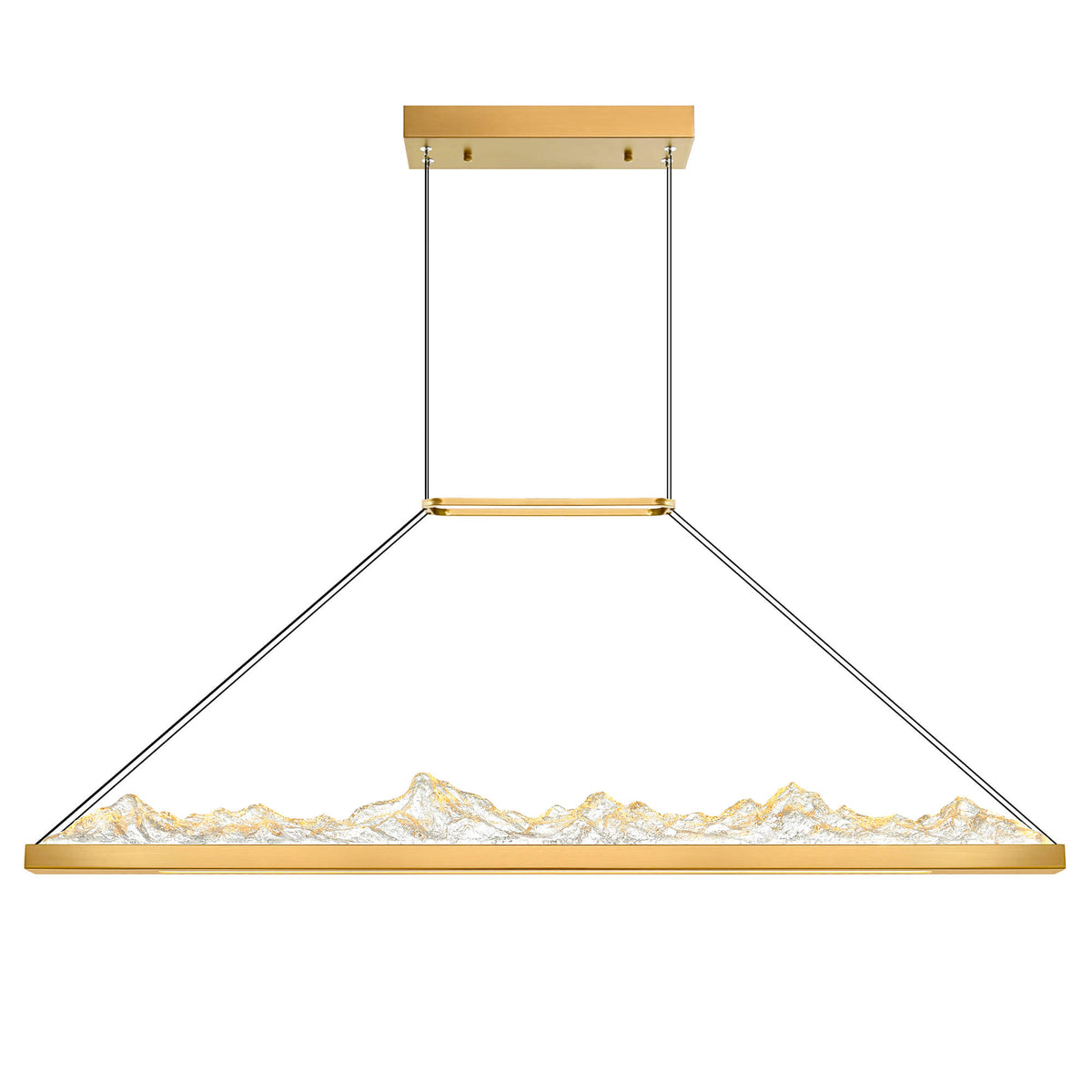 CWI LIGHTING HIMALAYAS INTEGRATED LED BRASS CHANDELIER 1601P48-624