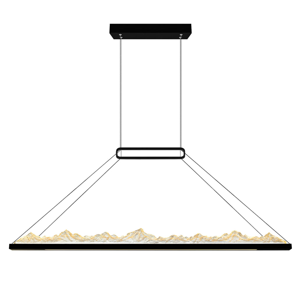 CWI LIGHTING HIMALAYAS INTEGRATED LED BLACK CHANDELIER 1601P62-101