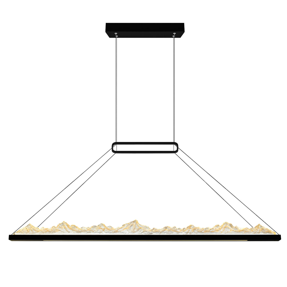 CWI LIGHTING HIMALAYAS INTEGRATED LED BLACK CHANDELIER 1601P62-101