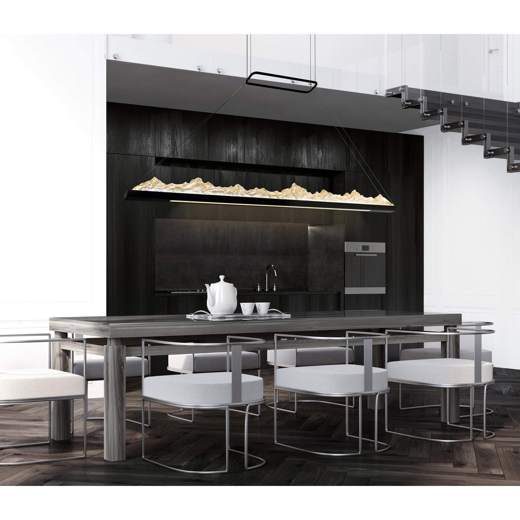CWI LIGHTING HIMALAYAS INTEGRATED LED BLACK CHANDELIER 1601P62-101