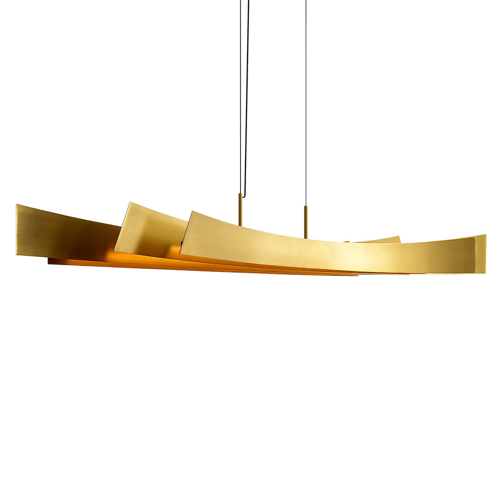 CWI LIGHTING CANDORA INTEGRATED LED BRASS CHANDELIER 1698P50-624