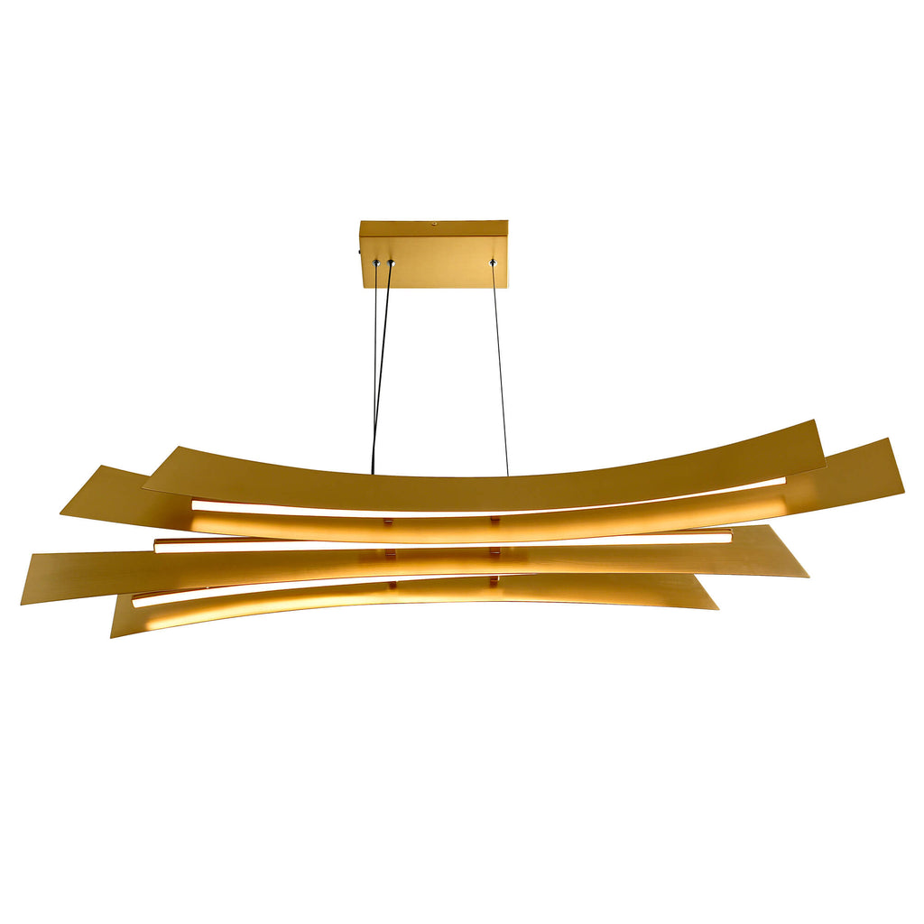 CWI LIGHTING CANDORA INTEGRATED LED BRASS CHANDELIER 1698P50-624