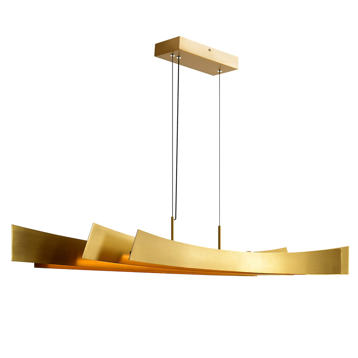 CWI LIGHTING CANDORA INTEGRATED LED BRASS CHANDELIER 1698P50-624