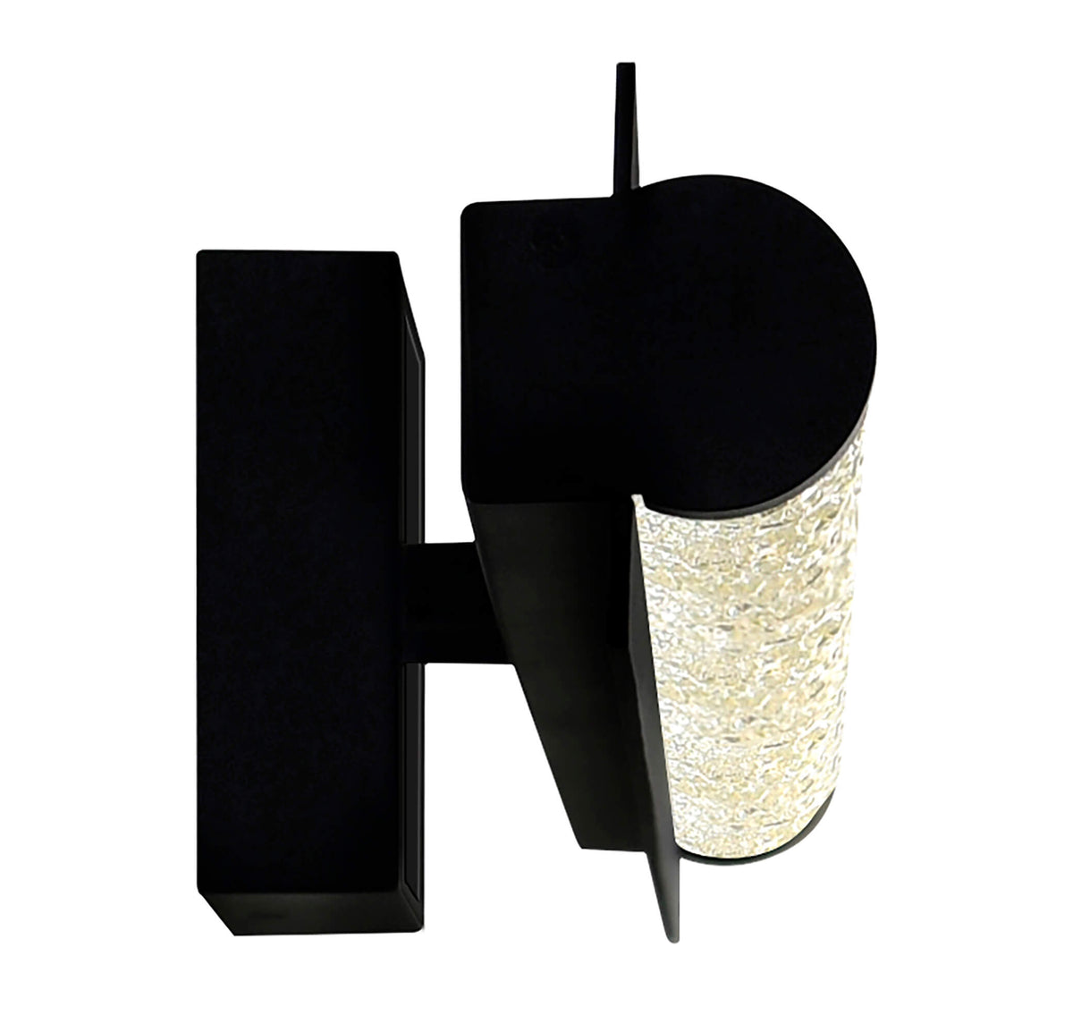 CWI LIGHTING FIJI INTEGRATED LED BLACK OUTDOOR WALL LIGHT 1702W24-101