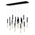 CWI LIGHTING DRAGONSWATCH INTEGRATED LED BLACK CHANDELIER 1703P48-18-101-RC