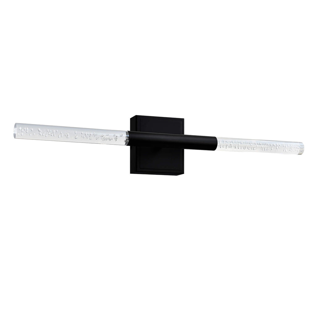 CWI LIGHTING DRAGONSWATCH INTEGRATED LED BLACK VANITY LIGHT 1703W26-101