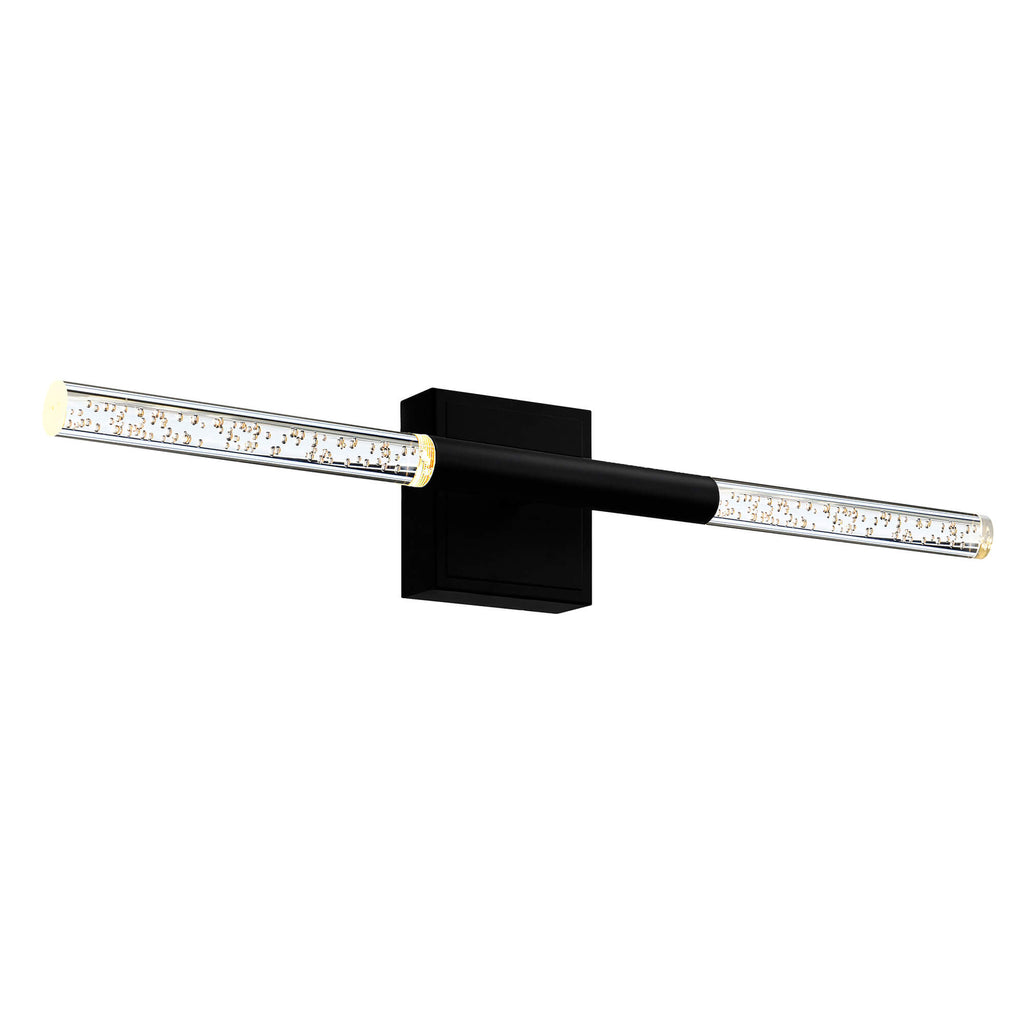CWI LIGHTING DRAGONSWATCH INTEGRATED LED BLACK VANITY LIGHT 1703W26-101