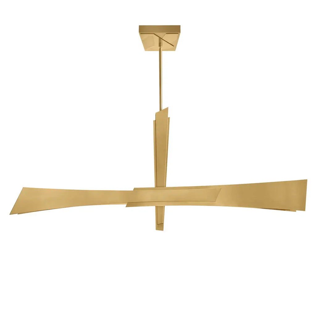 CWI LIGHTING SOLARA LED 50" BRASS CHANDELIER 1717P50-624